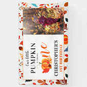 De herfst van onze kleine pompoen, foto van de eer spandoek (Verticaal)