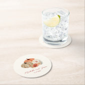 De herfst van Pumpkins Flowers Elegant Falling in  Ronde Kartonnen Onderzetter (Insitu)