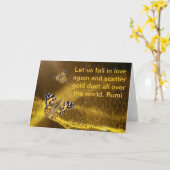 De Herfst van Rumi in liefde opnieuw Kaart (Gele Bloem)