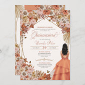 De herfst van Rust droogde olieval laat Quinceaner Kaart (Voorkant / Achterkant)