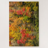 De herfst van Sims Pond North Carolina, Blue Ridge Legpuzzel (Verticaal)