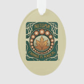 De herfst, Verandering is Magische  Stijl Acryl Ornament (voorkant)