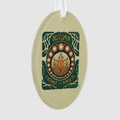 De herfst, Verandering is Magische  Stijl Acryl Ornament (voorkant)