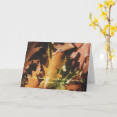 De herfst verlaat Inspirerend Wenskaart Kaart (Gele Bloem)