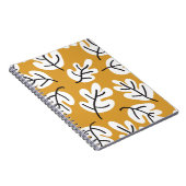 De herfst verlaat naadloos patroon. eikenblad notitieboek (Rechterzijde)