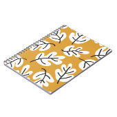 De herfst verlaat naadloos patroon. eikenblad notitieboek (Linkerzijde)