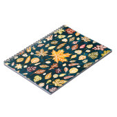 De herfst verlaat naadloze patroon achtergrond vin notitieboek (Linkerzijde)