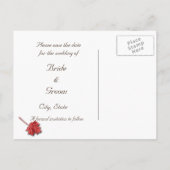 De herfst verlaat sparen het Briefkaart van de Dat (Achterkant)