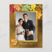 De herfst verlaat sparen het Briefkaart van de Dat (Voorkant)