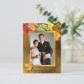 De herfst verlaat sparen het Briefkaart van de Dat (Staand voorkant)