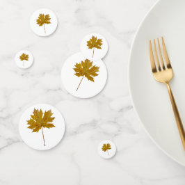 De herfst verlaat waterverf in valkleuren confetti