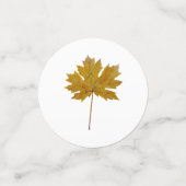 De herfst verlaat waterverf in valkleuren confetti (Kleine voorkant)