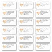 De herfst verliest de Individuele Naam en het Adre Sticker (Voorkant)