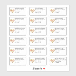 De herfst verliest de Individuele Naam en het Adre Sticker