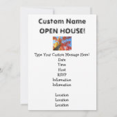 De herfst verliest Uitnodigingen Open House Busine (Achterkant)