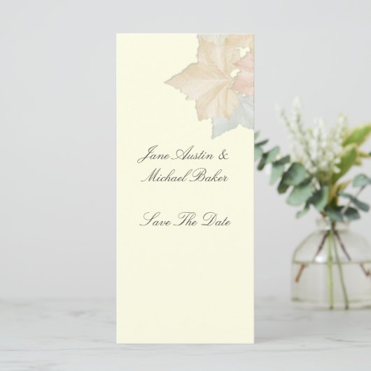 De herfst vertrekt, een bruiloft bewaart het Bladw (Staand voorkant)