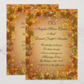 De herfst vertrekt Uitnodiging voor bruiloft (Voorkant / Achterkant)