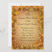 De herfst vertrekt Uitnodiging voor bruiloft (Voorkant)