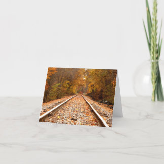 De herfst volgt notecard kaart