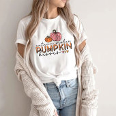 De herfst wenst pompoen en T-shirt herfst