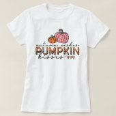 De herfst wenst pompoen en T-shirt herfst (Design voorkant)