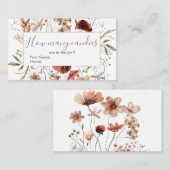 De herfst Wildbloemen raden hoeveel Snoepjes Informatiekaartje (Voorkant / Achterkant)