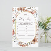 De herfst Wildbloemen raden wat er in de luier zak (Staand voorkant)