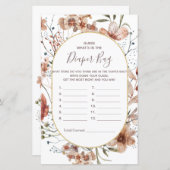 De herfst Wildbloemen raden wat er in de luier zak (Voorkant / Achterkant)