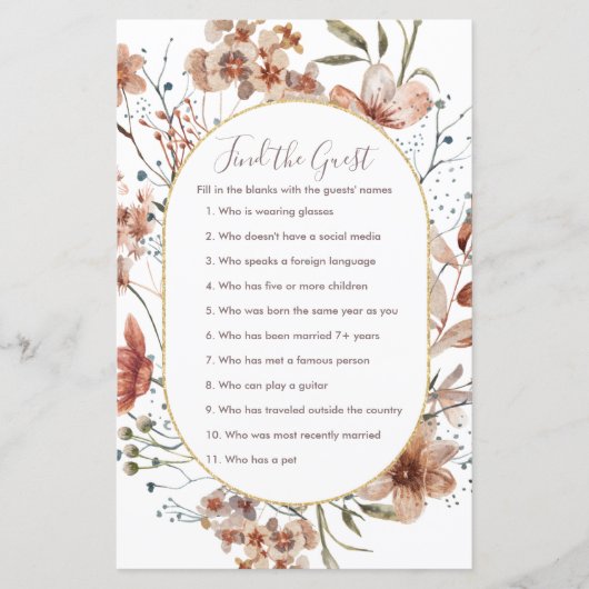 De herfst Wildbloemen vindt de Gast-wedstrijd (Voorkant)