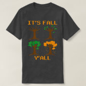 De Herfst YAll 8 Bit Herfst Autumn Gaming Retro Pi T-shirt (Design voorkant)