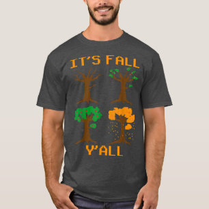 De Herfst YAll 8 Bit Herfst Autumn Gaming Retro Pi T-shirt
