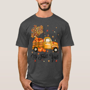 De Herfst Yall Cute Pumpkin Truck Autumn Tree Herf T-shirt