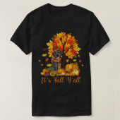 De Herfst Yall Labrador Black Lab Halloween Thanks T-shirt (Design voorkant)
