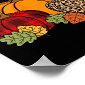 De Herfst Yall Pumpkin Leopard Print Autumn Thanks (Hoek)
