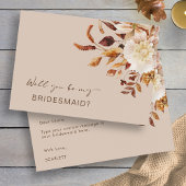 De herfst zult u mijn Bridesmaid- Kaart zijn