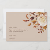 De herfst zult u mijn Bridesmaid- Kaart zijn (Achterkant)