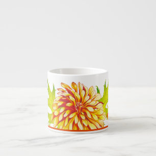 De herfstaankomst op een Espresso-Mok Espresso Kop