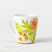 De herfstaankomst op een kleine Latte Mok (Linkerhoek)