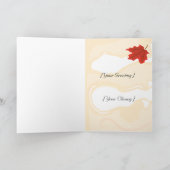 De herfstbladeren moeten Wenskaart Herfsten Kaart (Binnen)