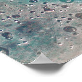 de herfstbladeren op de textuur van regenglas . poster (Hoek)