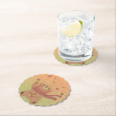 De herfstbladeren van de teddybeer kartonnen onderzetters (Insitu)