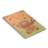 De herfstbladeren van de teddybeer notitieboek (Rechterzijde)