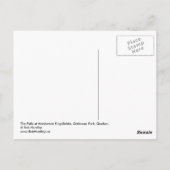 De Herfsten bij Mackenzie King Estate, Gatineau Pa Briefkaart (Achterkant)