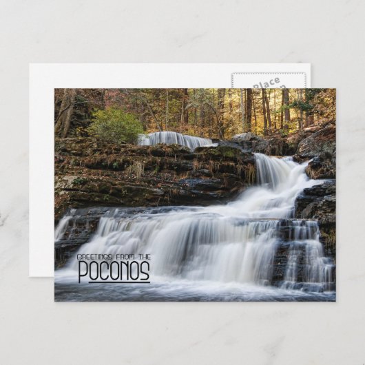 De Herfsten van de fabriek in Poconos Briefkaart (Voorkant / Achterkant)