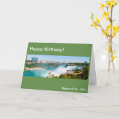 De Herfsten van Niagara, de V.S. voor het Kaart (Gele Bloem)