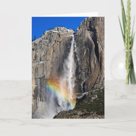 De Herfsten van Yosemite met Regenboog Kaart (Voorkant)