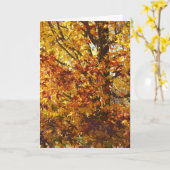 De herfstglorie van God Kaart (Gele Bloem)