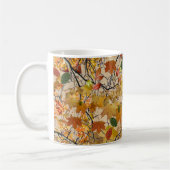 De herfstherfstbladeren mok koffie (Links)