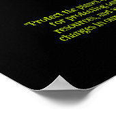 De herfstkleuren beschermen het PLANET, BEWAREN de Poster (Hoek)