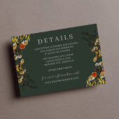 De herfstolieramp droogde de Greenery Wreath Weddi Informatiekaartje